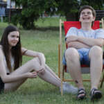 Having a good time together.